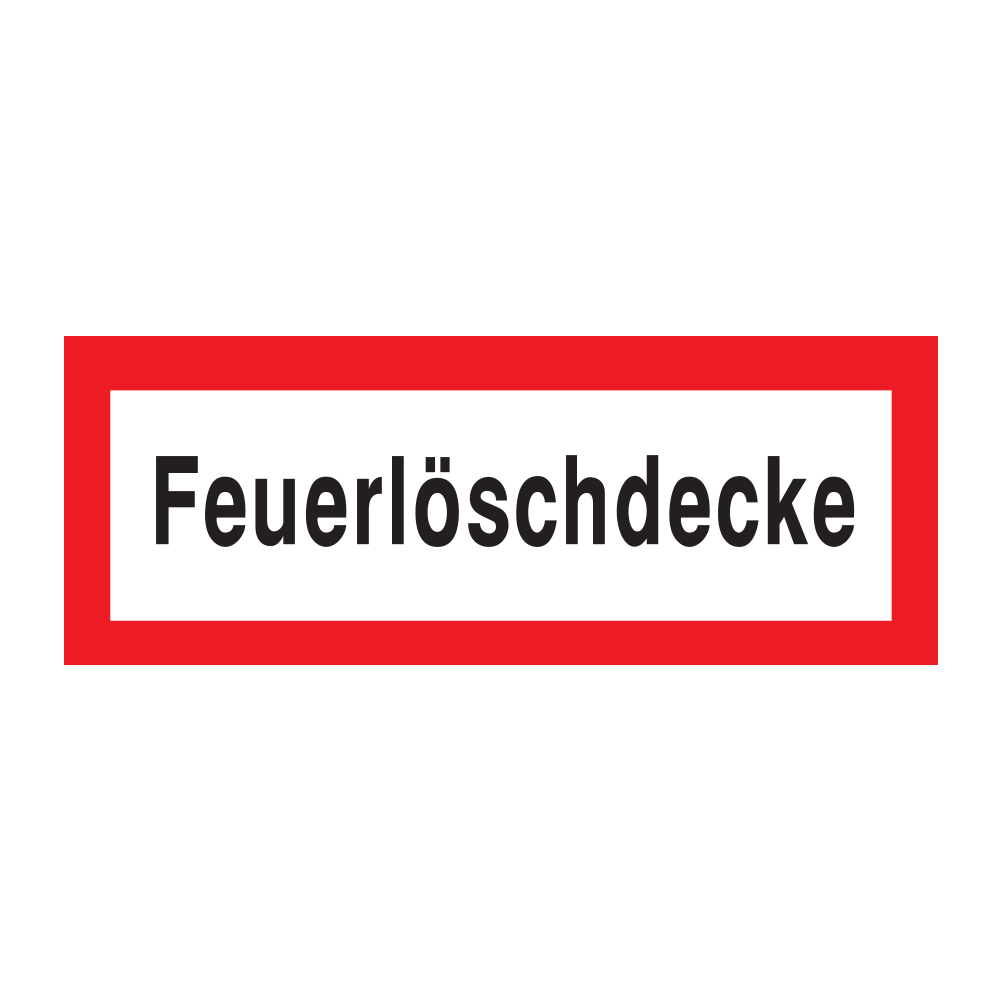 F Schild "Feuerl?schdecke" 148 x 52 mm
