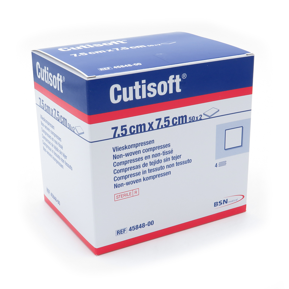 Cutisoft® Vlieskompressen 7,5  x 7,5 cm, steril